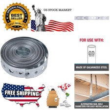 Galvanized Steel Hanger Strap 3/4 Inch x 10 Feet - Inexpensive Pipe Support