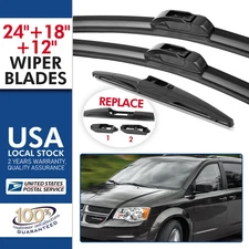 Front + Rear Wiper Blades Set fits Dodge Journey 2009-2023 Windshield Windscreen