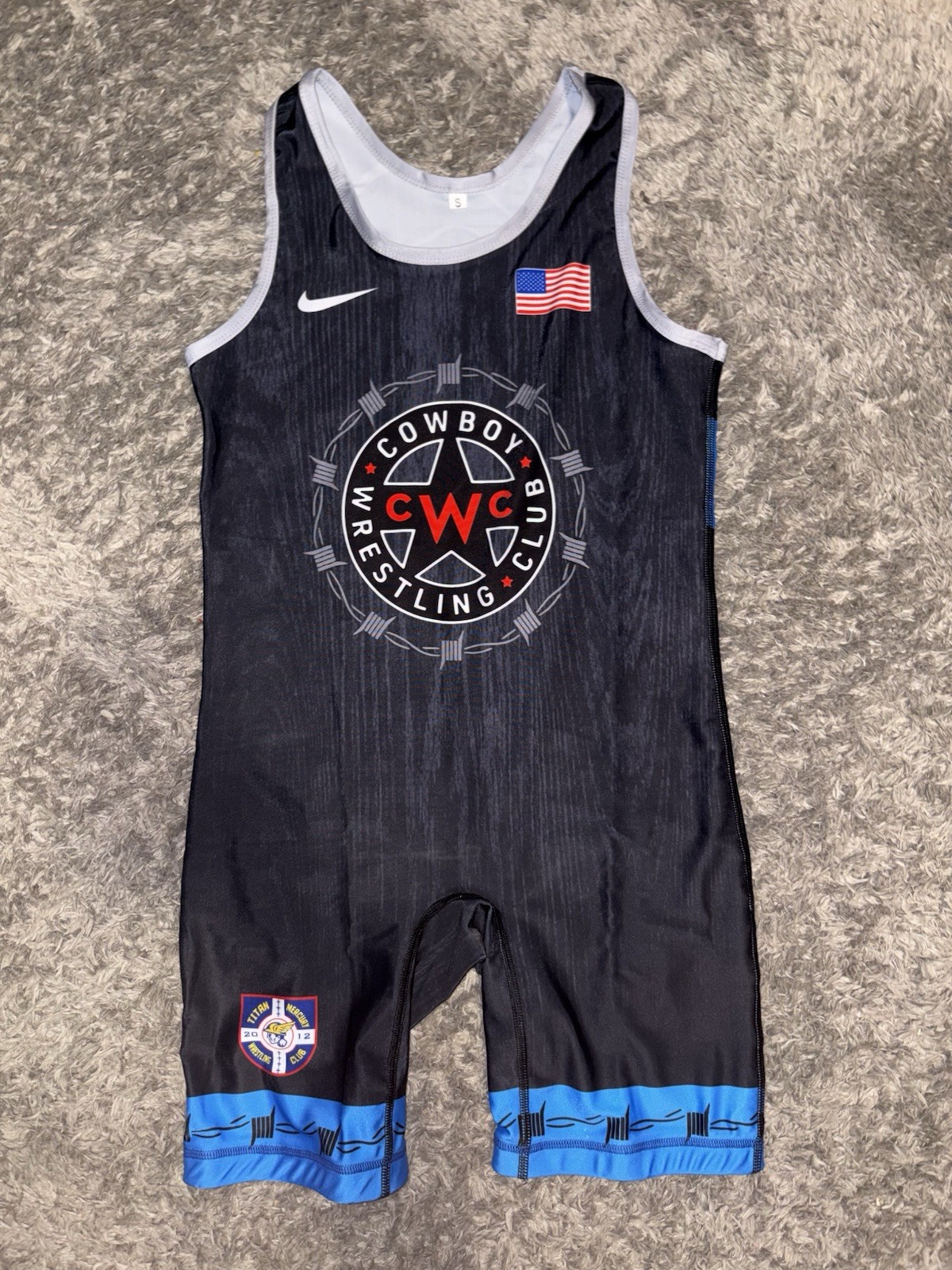 Black Oklahoma State Wrestling Singlet Adult Medium