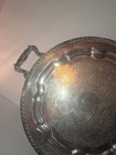 Vintage Silverplate  Wm Rogers 290 Butler Tray & Sheets Rockford 1105 Round Plat — photo 8