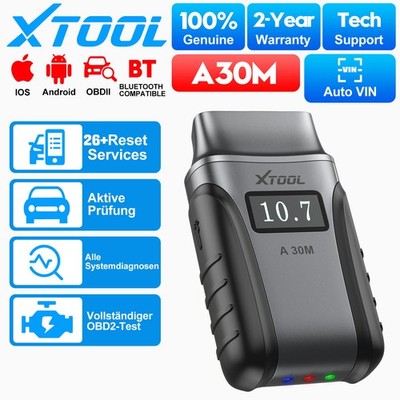 2025 XTOOL A30M BT Kabellos Auto KFZ OBD2 Diagnosegerät Scanner ALLE SYSTEM
