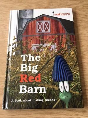 The Big Red Barn by Christa & Jeffrey Galer, hardcover, 2002, making friends