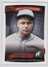 2010 Topps Peak Performance Jimmie Foxx #PP-21 HOF 2u3