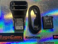 Cargador de batería doble Garmin Virb Ultra 30 Ultra30 2 baterías cargador base USB