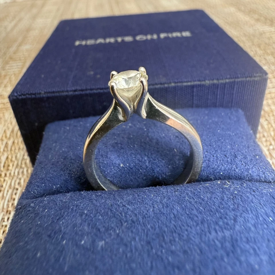 Hearts On Fire Solitaire Diamond Ring - Image 4 of 4