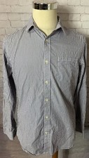 Banana Republic Men's Striped Cotton Button Down Slim fit Shirt Size Medium