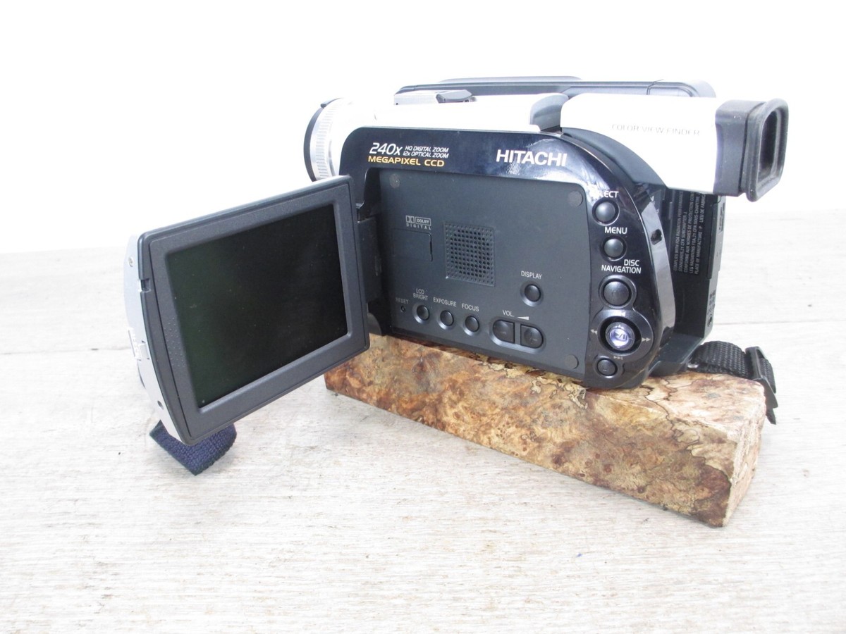Hitachi DZ-MV270A DVD Camcorder Clean Tested 18x Zoom Digital