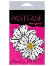 Wildflower Nipple Pasties - White/Yellow, Self-Adhesive, Hypoallergenic