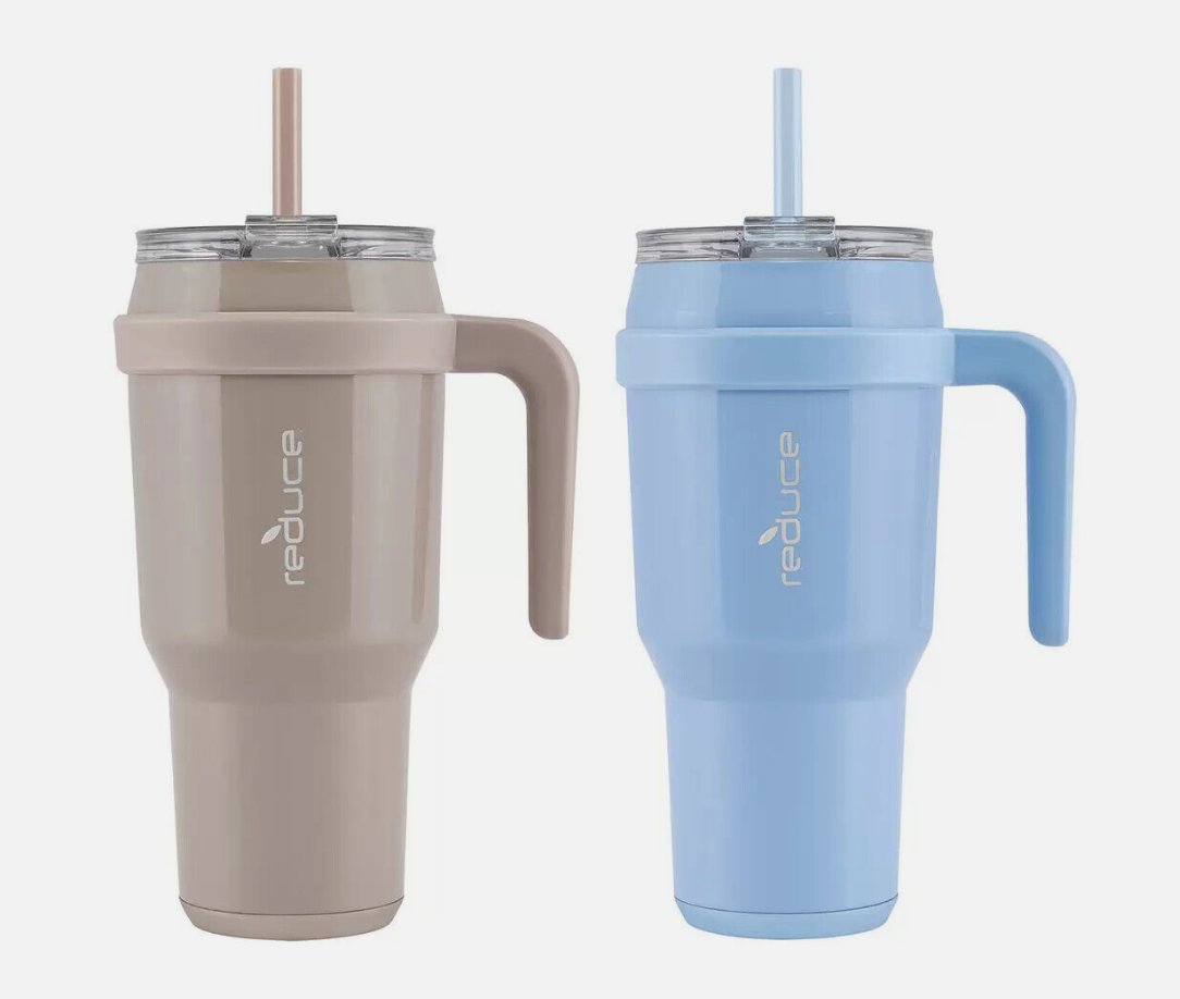 Reduce Cold Vacuum Insulated Mug with Lid and Straw 2 Pack