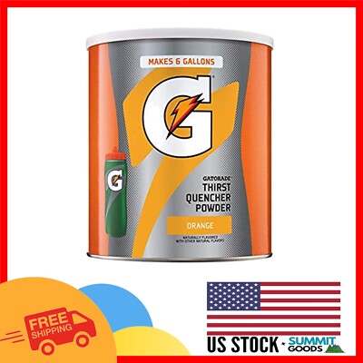Hydrate Like a Pro with 51oz Thirst Quencher Powder, Pack of 3 - Orange Flavor