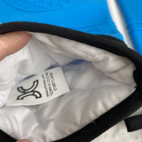 1 paio di guanti lunghi in silicone cotone blu ricamati gatti addormentati amante dei gatti - Foto 4 di 11