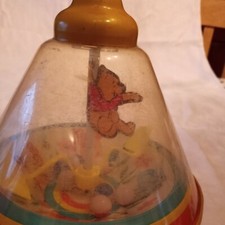 Vintage Ohio Art Walt Disney Winnie The Pooh Metal Spinning Top
