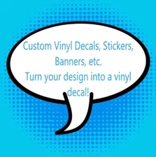 ~*~ CUSTOM ORDER Vinyl Decals Stickers "MESSAGE ME 1st to discuss" SIGNS