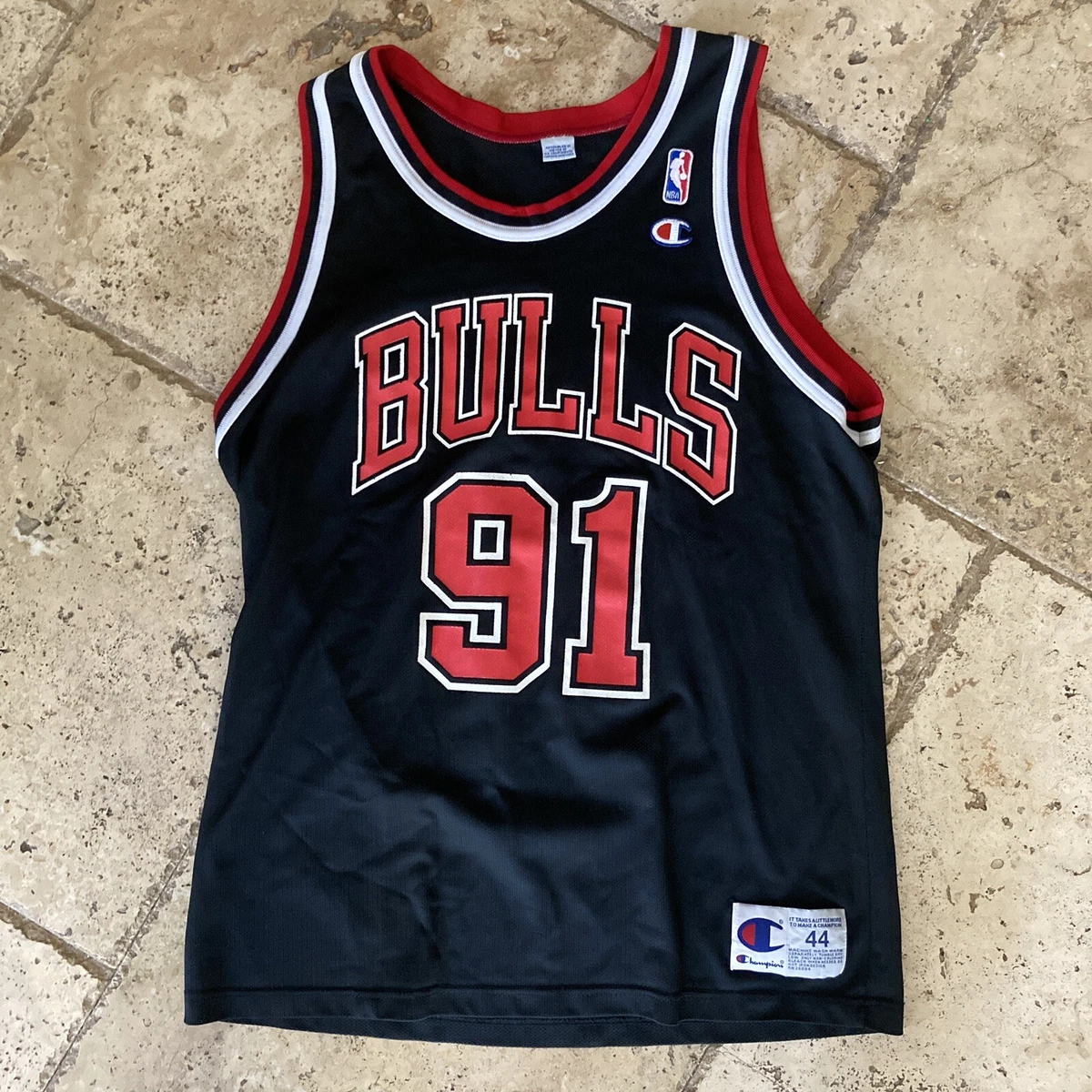 0410 Champion Vintage Chicago Bulls Rodman Jersey – PAUL'S FANSHOP