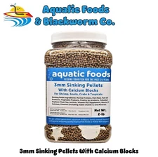Calcium Blocks & 3mm Sinking Pellets for Shrimp, Snails, All Tropicals. Zeigler