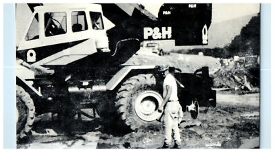 1993 Construction Vehicle, Construction of Dike Levee Pennsylvania PA Postcard