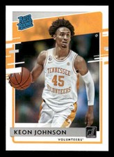 2021 Panini Chronicles Draft Picks #31 Keon Johnson Rookie Tennessee Volunteers