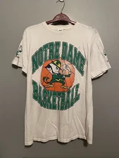Vtg Notre Dame Fighting Irish Thrashed Apex One T Shirt USA Mens Size XL (A357