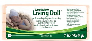 Super Sculpey Living Doll - Haut Baby - 454 G