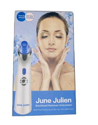 Blackhead Remover Vacuum - June Julien Facial Pore Cleanser Electric Acne NEW