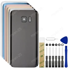 Back Door Battery Cover Housing + Camera Lens For Samsung Galaxy S7
