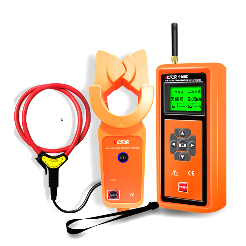 VICTOR 9100C Wireless High Voltage Ratio Tester LCD Display ✦KD