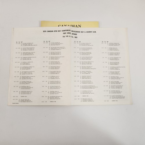 Canadian Golf Review Magazine 1965 1966 Seagram Gold Cup Open Jack Nicklaus - Picture 21 of 21