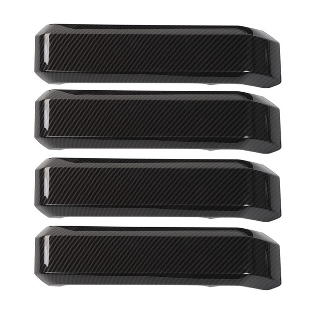 Carbon Fiber Truck Interior Decor Door Handle Cover Trim For Ford F150