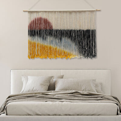Large Wall Decor Macrame Bohemian Style Wall Hanging Woven Tapestry 43*28inch