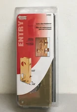 Prime-Line U 9537 Brass-Plated Brass Recessed Door Reinforcer