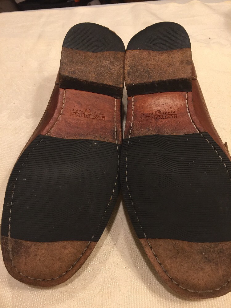 Bostonian Stadium Penny Loafer Brown Woven Leather 21633 First Flex Men\'s Sz 13M Bostonian Stadium Penny Loafer Basket Weave First Flex Men main image 2