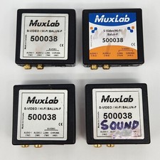 Lot Of 4 Muxlab S-Video/Hi-Fi Balun, Female 500038