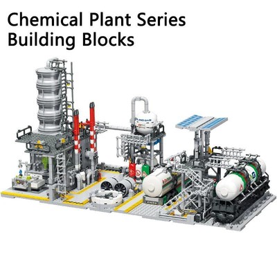 Chemical Plant Building Blocks Set 2142pcs City Industrial Model Bricks NO BOX