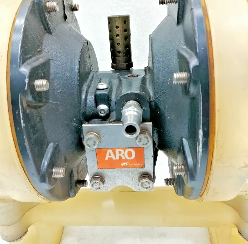 INGERSOLL RAND ARO 6661AJ-322-C AIR DOUBLE DIAPHRAGM PUMP 1" POLYPROPYLENE - Image 3 of 4