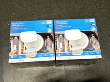 2X enbrighten LED WI-FI Smart Motion Security Light White (Lot of 2)