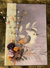 Premade Handmade Bird Theme Mini Scrapbook Album