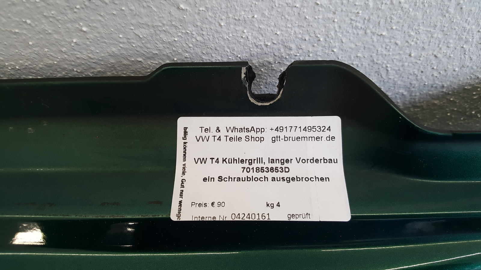 Frontgrill Kühlergrill Front VW T4 701853 653d online kaufen | eBay