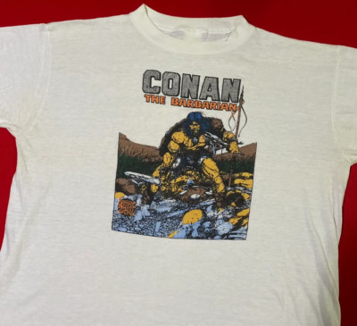 Conan The Barbarian Shirt Short Sleeve White Unisex S-2345XL 1H0091