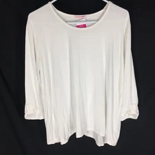 FRESH PRODUCE Shirt Top Sz Medium White CABO TULIP Stretch $59 NWT Beachy Boho