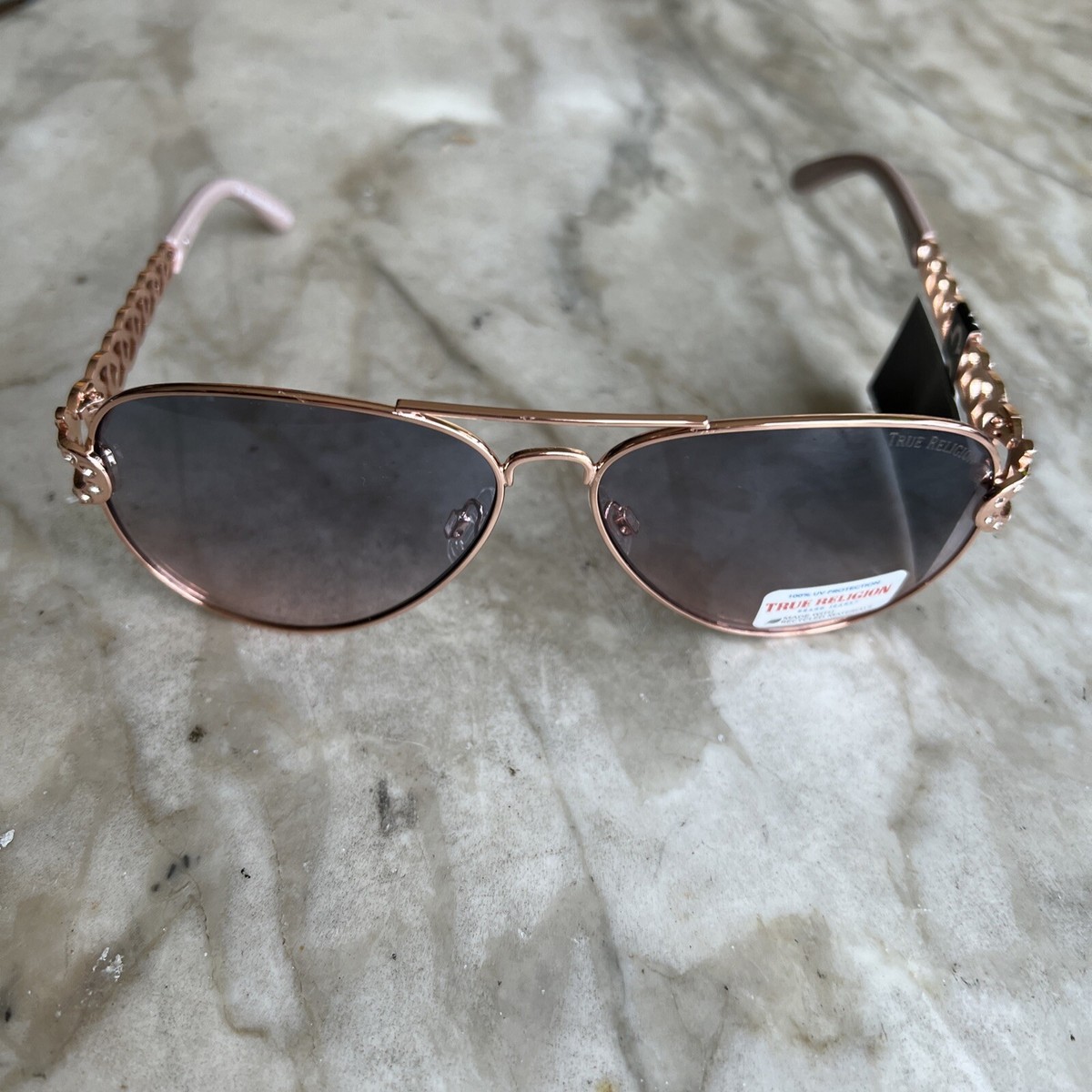 True Religion Women’s Sunglasses Geo Thin Gold? Pink Diamonds NWT True Religion Pink Sunglasses for Women | Mercari main image 4