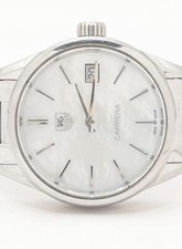 6.5" TAG Heuer Carrera White Mother of Pearl Womens Ladys Watch WAR1311.BA0778 5