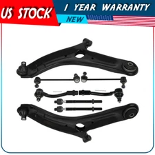 Front Lower Control Arm w/ Ball Joints & Tie Rod End Sway Bar For 10-13 Kia Soul