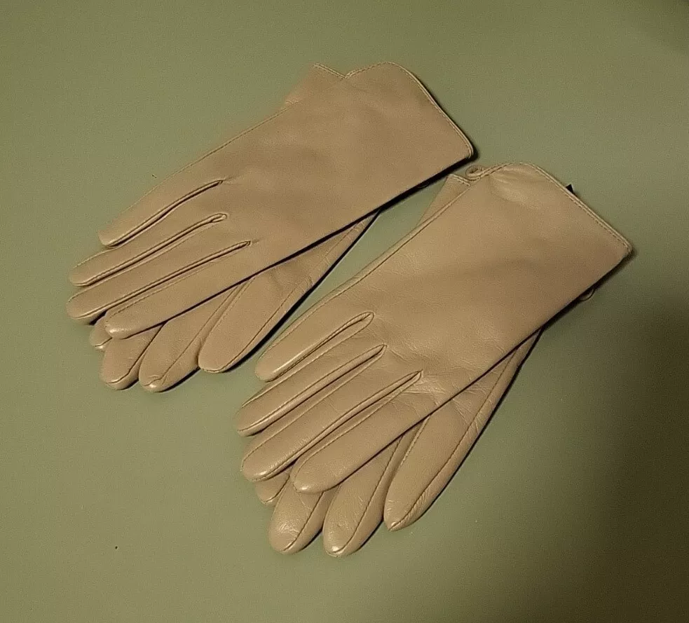 Dents Ladies Cream Leather Gloves eBay