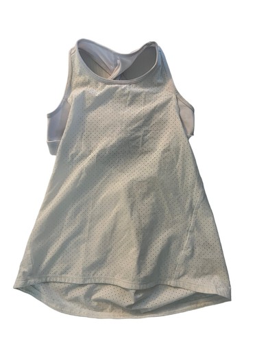 Lot of 2 IVIVVA Activewear Tops Lululemon Girls Tanks White Sz 7 - Picture 2 of 5
