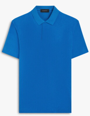 BUGATCHI Polo Towelling Baumwolle Schaumstoff Französisch Terry Johnny Blau XXL