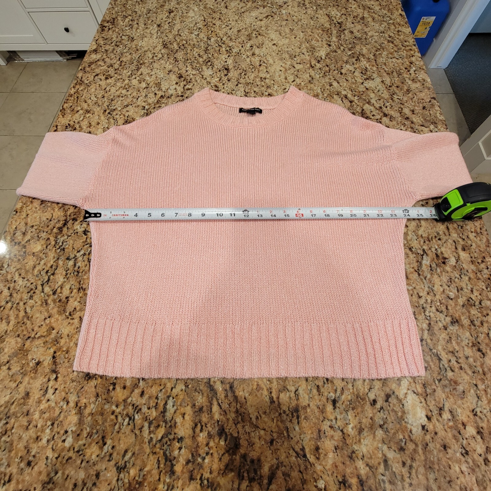 Something Navy Knitted Pink Pullover Sweater Size… - image 3