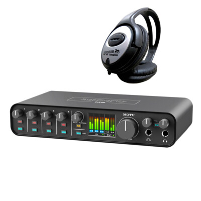 Motu M6 6-Kanal USB-Audio-Interface + keepdrum Kopfhörer