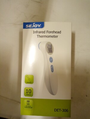 SEJOY Infrared Forehead Thermometer DET-306, 10-Memory, Children & Adults, NEW