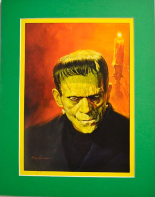 BORIS KARLOFF / FRANKENSTEIN MONSTER PRINT Professionally Matted