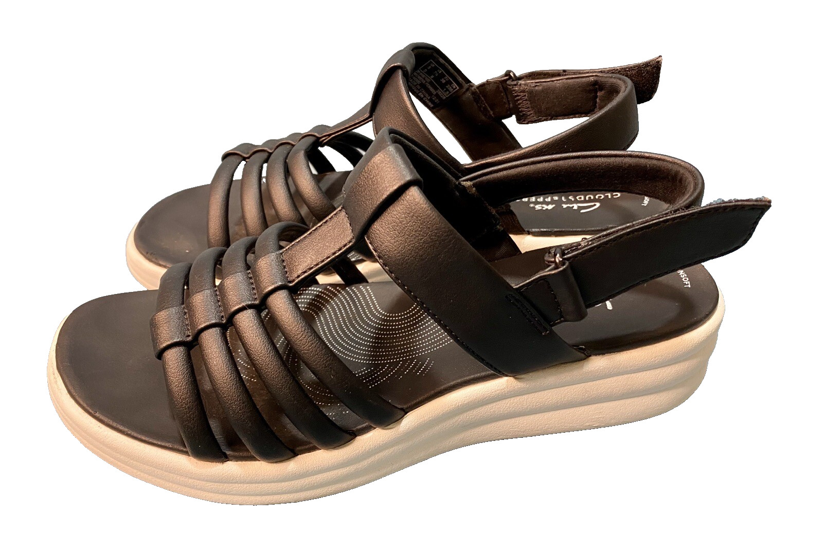 Clarks Cloudsteppers Womens Drift Ease Wedge Sand… - image 1